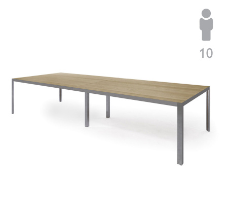 ENZO Стол для переговоров 310 см (Светлый эвкалипт/Хром)