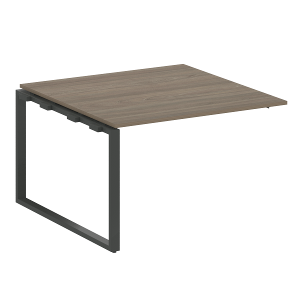 Проходной наборный элемент переговорного стола Metal System Style БО.ППРГ-2 1200x1235x750 (Вяз/Антрацит металл)