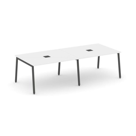 Стол переговорный SN-4A.SPRG-044 (3160х1180х750) (Белый/Металл Антрацит)