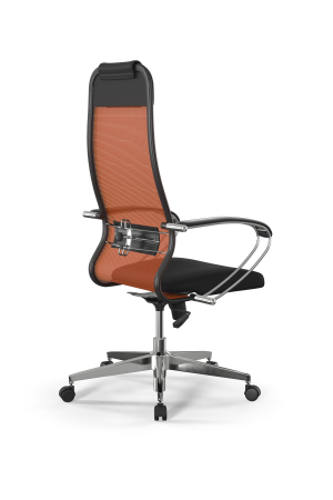 Кресло для руководителя Метта Sit 10 B1-111K - X2+UMF(X1) /Ub00/Wh00/K1cL(M09.B22.G18.W02) (Черный | Оранжевый)