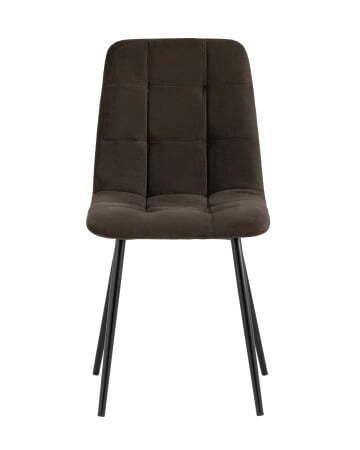 Стул Oliver велюр тёмно-коричневый (Стул Oliver темно-коричневый)