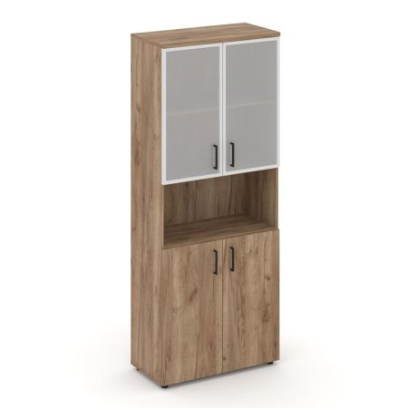 Шкаф высокий широкий SN.STS.E-106 (796х400х1982) (Дуб Табак/Сатин)