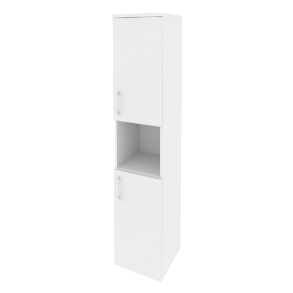 Шкаф высокий узкий правый Onix O.SU-1.5R 400x420x1977 (Белый Бриллиант)