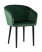 Стул с подлокотниками Нейтон велюр зеленый (Стул Нейтон зеленый)
