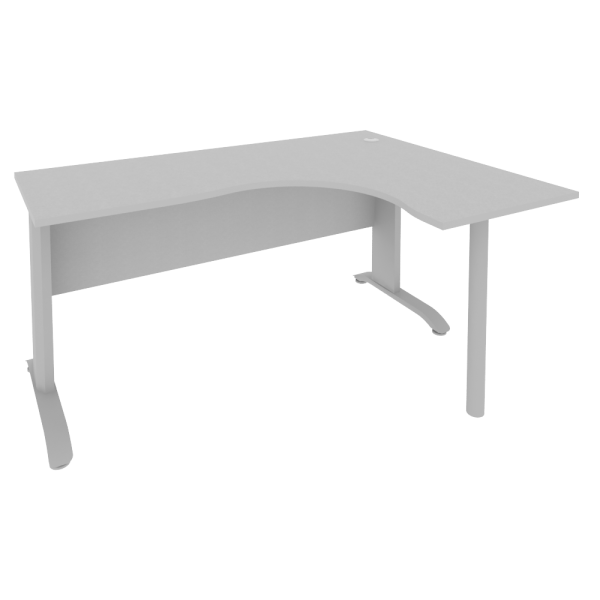 Стол криволинейный правый Riva ПЛ.СА-4 Пр 1600x1200x750 (Серый/Металлик)