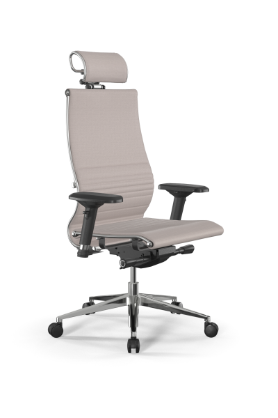 Кресло для руководителя Метта Samurai L2-7D - Infinity /Kc04/Nc04/D04P/H2cL-3D(M26.B32.G25.W03) (Светло-бежевый)