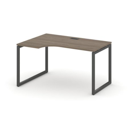 Стол рабочий эргономичный SN-4O.SPA-002(L) (1580х600/980х750) (Вяз Благородный/Металл Антрацит)
