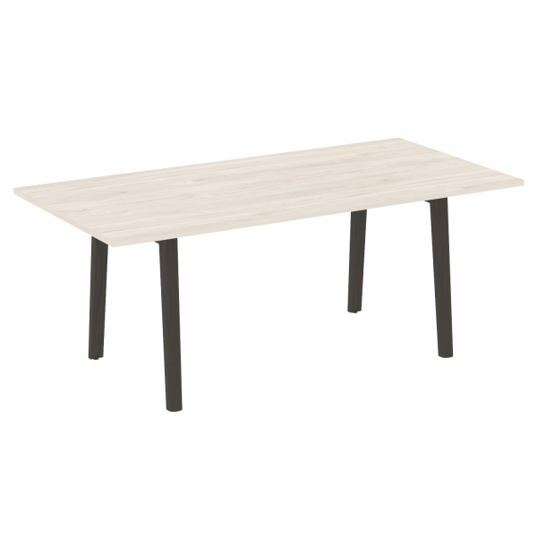 Стол переговорный на деревянных опорах Onix Wood Direct OW.PRG-19 1980x980x750 (Денвер Светлый/Дуб Темный)