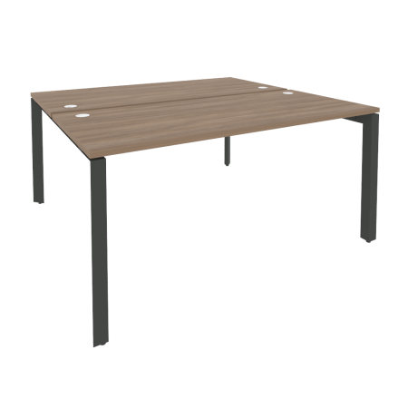 Рабочая станция на П-образном м/к Onix O.MP-D.RS-2.4.7 1580x1475x750 (Дуб Аризона/Черный металл)