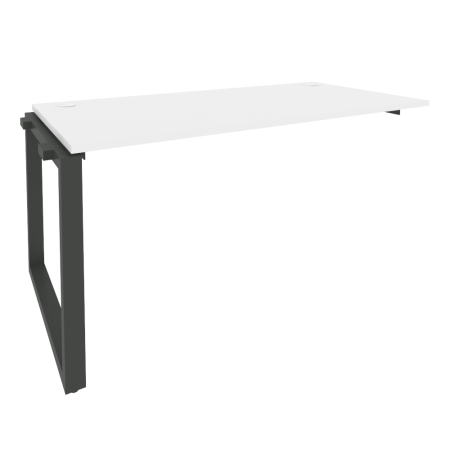 Наборный элемент рабочей станции на О-образном м/к Onix O.MO-1.NRS-4.8 1580x800x750 (Белый Бриллиант/Черный металл)