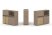 Тумба двойная + низкая надставка ES.NB.2N-19 (1500х410х1135) (Латте/Тиквуд Светлый)