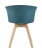 Стул Blossom с подушкой темно-бирюзовый (Стул пластиковый Blossom темно-бирюзовый)