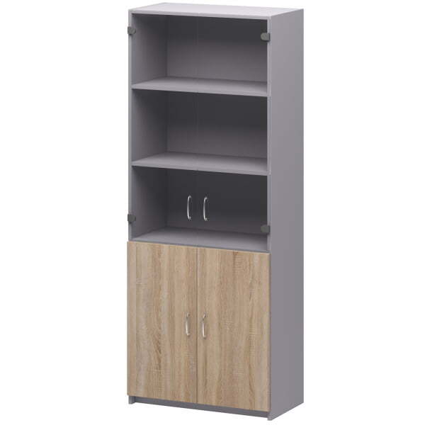 Офисный шкаф Бюджет 2553 716x349x1810 (Дуб сонома)