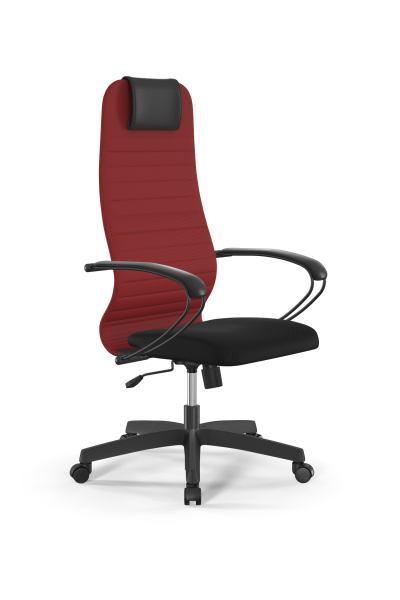 Кресло для руководителя Метта Sit 8 B1-10K - UMF(X1) /Uh02/Wh00/K1bL(M09.B02.G15.W01) (Красный | Черный)