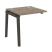 Наборный элемент рабочей станции на деревянных опорах Onix Wood OW.1.NRS-0.8 780x800x750 (Тиквуд Светлый/Дуб Темный)