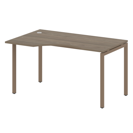 Стол криволинейный левый Metal System Style БП.СА-2 Л 1400x900x750 (Акация/Антрацит металл)