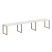 Рабочая станция Metal System Style БО.СМ-3.3 4200x720x750 (Дуб Наварра/Серый металл)
