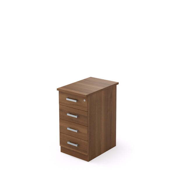 2ТЗ.002.3 Тумба приставная с топом, замок 394x600x750 (Шамони темный)