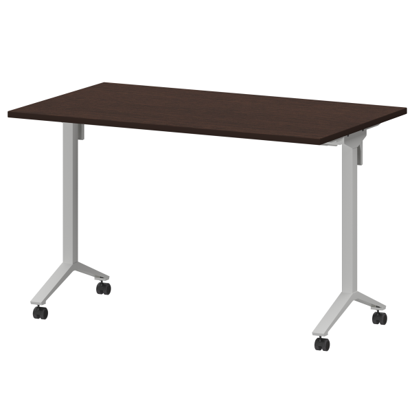 Стол мобильный складной Моби МБ22-120.70 1200x700x750 (Дуб венге/Белый)