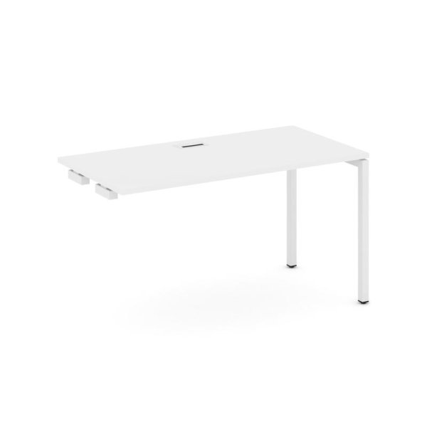 Стол-приставка к опорным элементам SN-4P.OPRS-003 (1380х600х750) (Белый/Металл Белый)