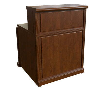 Элемент ресепшн прямой Washington 30101 800x870x1150 (Темный орех)