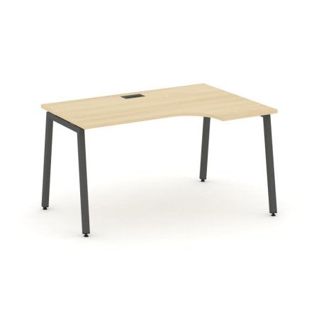 Стол рабочий эргономичный SN-4A.SPA-022(R) (1580х800/980х750) (Акация Лорка/Металл Антрацит)