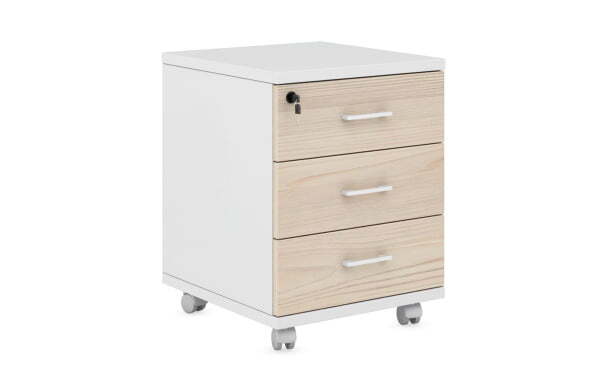 Тумба подкатная 3 ящика с замком на верхний ящик Target TAR330 452x474x585 (Rovere)