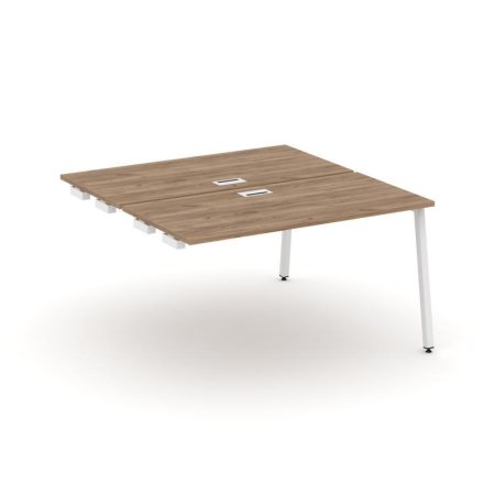 Стол-приставка к опорным элементам SN-4A.DPRS-004 (1580х1232х750) (Дуб Табак/Металл Белый)