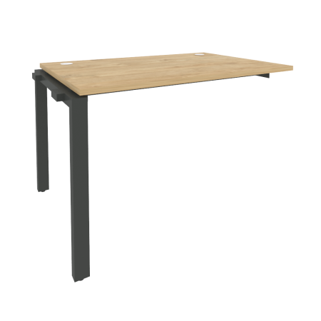 Наборный элемент рабочей станции на П-образном м/к Onix O.MP-1.NRS-2.8 1180x800x750 (Тиквуд Светлый/Черный металл)