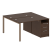 Рабочая станция с опорной тумбой Metal System Style БП.РС-СТП-2.1 1412x1475x750 (Дуб Наварра/Серый металл)