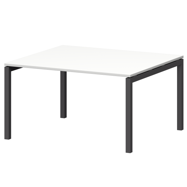 Стол переговорный на металлокаркасе Смарт СМСП-П-12.123.Пр50 1200x1236x750 (Белый/Антрацит)