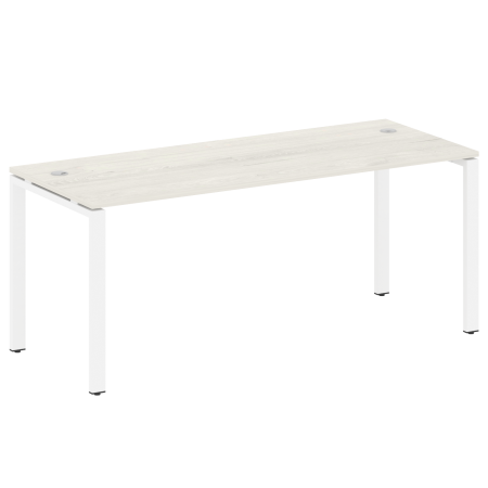 Стол письменный Metal System Style БП.СП-5 1800x720x750 (Дуб Наварра/Белый металл)