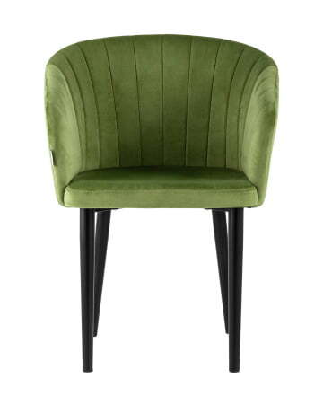 Стул с подлокотниками Нейтон велюр травяной (Стул Нейтон травяной)