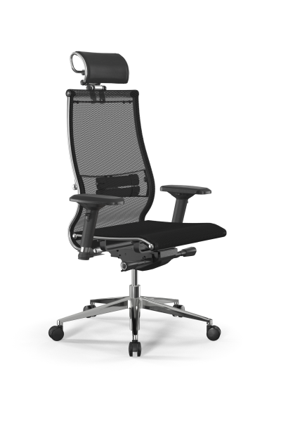 Кресло для руководителя Метта Samurai L2-5D - TS /Kc00/Nc00/D04P/H2cL-3D(M26.B32.G25.W03) (Черный)