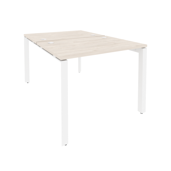 Рабочая станция на П-образном м/к Onix O.MP-D.RS-2.1.7 980x1475x750 (Денвер Светлый/Белый Металл)