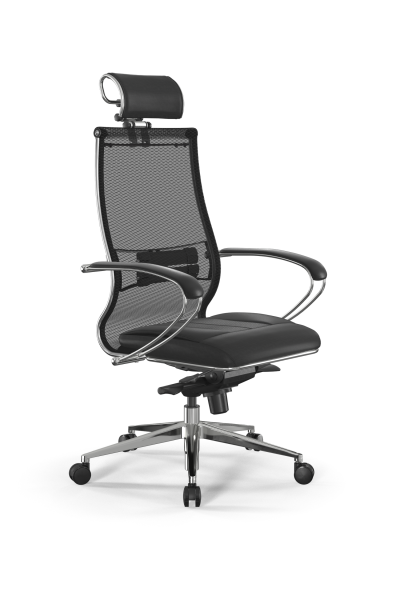 Кресло для руководителя Метта Samurai L2-6K - TS+Infinity /Kc00/Wm06/K2cL/H2cL-3D(M06.B32.G11.W03) (Черный)