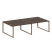 Рабочая станция Metal System Style БО.СМ-4.3 2800x1475x750 (Дуб Наварра/Серый металл)
