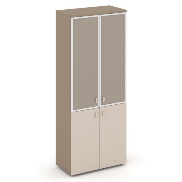 Шкаф высокий широкий ES.ST-1.2R I (800х420х1977) (Латте/Капучино/Лакобель umbra)