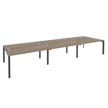 Рабочая станция на П-образном м/к Onix O.MP-D.RS-6.4.7 4740x1475x750 (Тиквуд Темный/Черный металл)