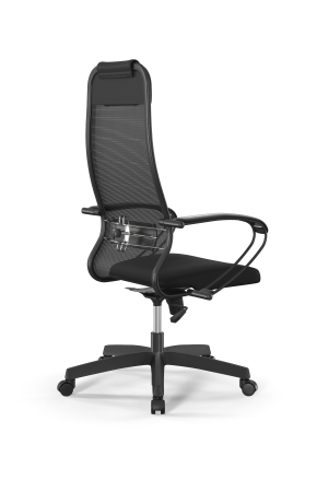 Кресло для руководителя Метта Sit 10 B1-111K - X2+UMF(X1) /Ub00/Wh00/K1bL(M09.B02.G15.W01) (Черный)