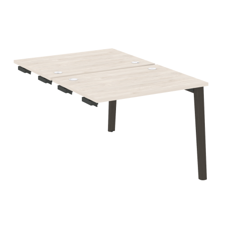 Стол-приставка двойной на деревянных опорах Onix Wood OW.D.SPR-1.7 980x1475x750 (Денвер Светлый/Дуб Темный)