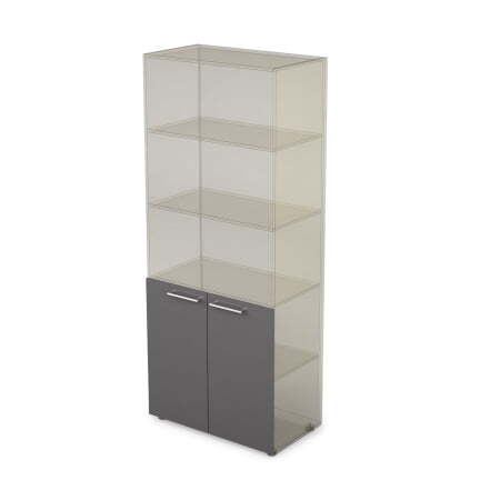 10ФК.003 Комплект фасадов ЛДСП (396x16x764)x2 (Graphit matt)