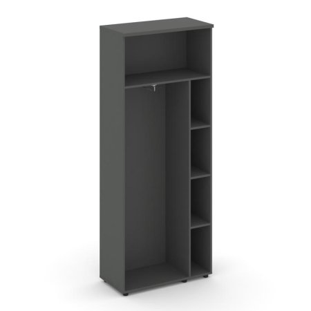 Гардероб широкий неглубокий SN.GB.E-003 (796х400х1982) (Антрацит)