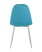 Стул Валенсия велюр темно-бирюзовый хромированные ножки (Стул Валенсия темно-бирюзовый)