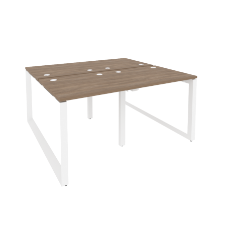 Рабочая станция на О-образном м/к Onix O.MO-D.RS-4.0.7 1560x1475x750 (Дуб Аризона/Белый Металл)