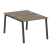 Рабочая станция Metal System Style БА.РАС-СП-2.1 1000x1475x750 (Дуб Наварра/Серый металл)