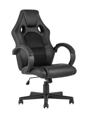Кресло игровое TopChairs Renegade черное (Геймерское кресло Renegade черный)