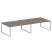 Рабочая станция Metal System Style БО.СМ-4.5 3600x1475x750 (Дуб Наварра/Серый металл)