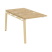 Наборный элемент рабочей станции на деревянных опорах Onix Wood OW.2.NRS-0.7 780x1475x750 (Тиквуд Светлый/Дуб Темный)