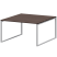Стол переговорный на металлокаркасе Арго-М АМП.О-003.123 1400x1236x760 (Ясень шимо/Антрацит)